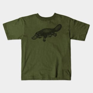 Swimming Platypus Kids T-Shirt